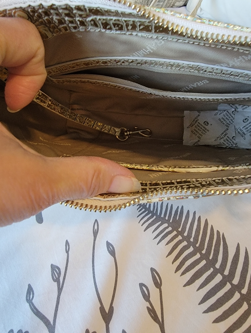 Brahmin Shayna Hologram Melbourne Shoulder/Crossbody Bag NWT - Picture 5 of 7